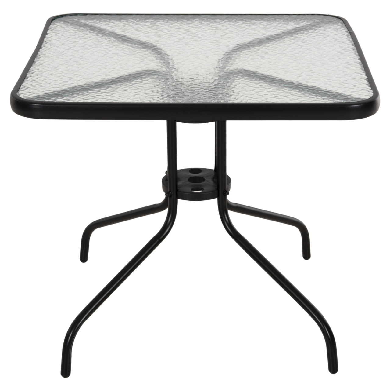 OUTDOOR TABLE SQUARE FIGO HM5972.03 BLACK METAL-GLASS TABLETOP 80Χ80Χ71Hcm [3]