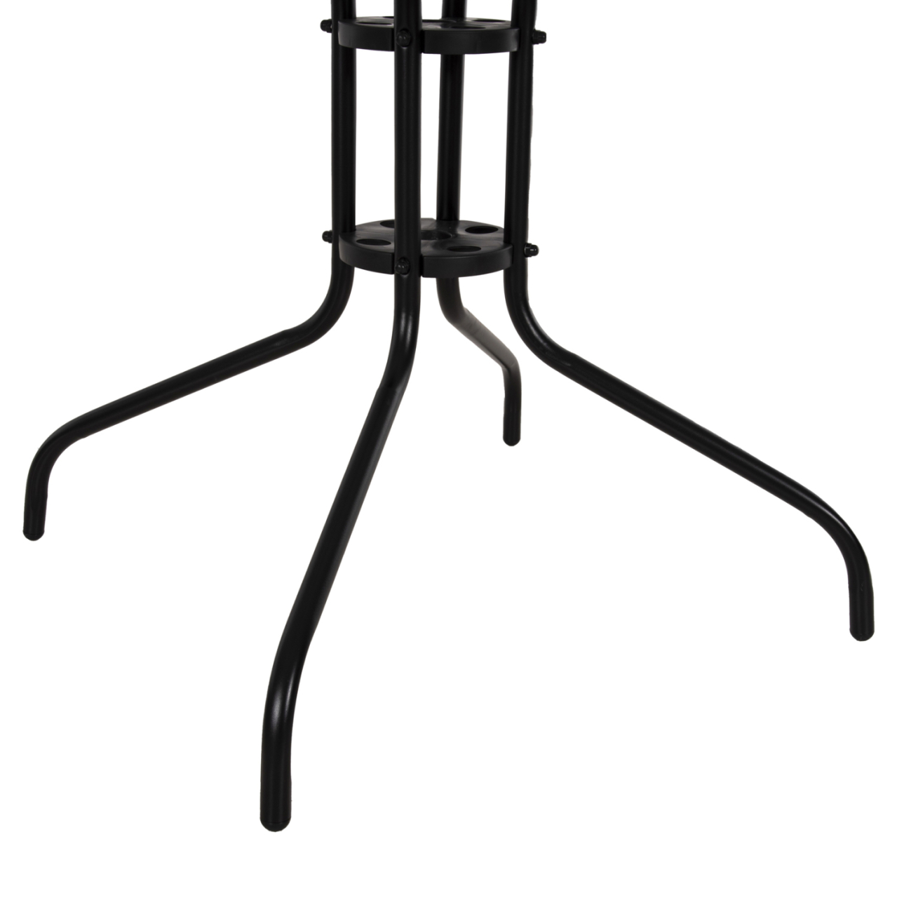 OUTDOOR TABLE SQUARE FIGO HM5972.03 BLACK METAL-GLASS TABLETOP 80Χ80Χ71Hcm [7]