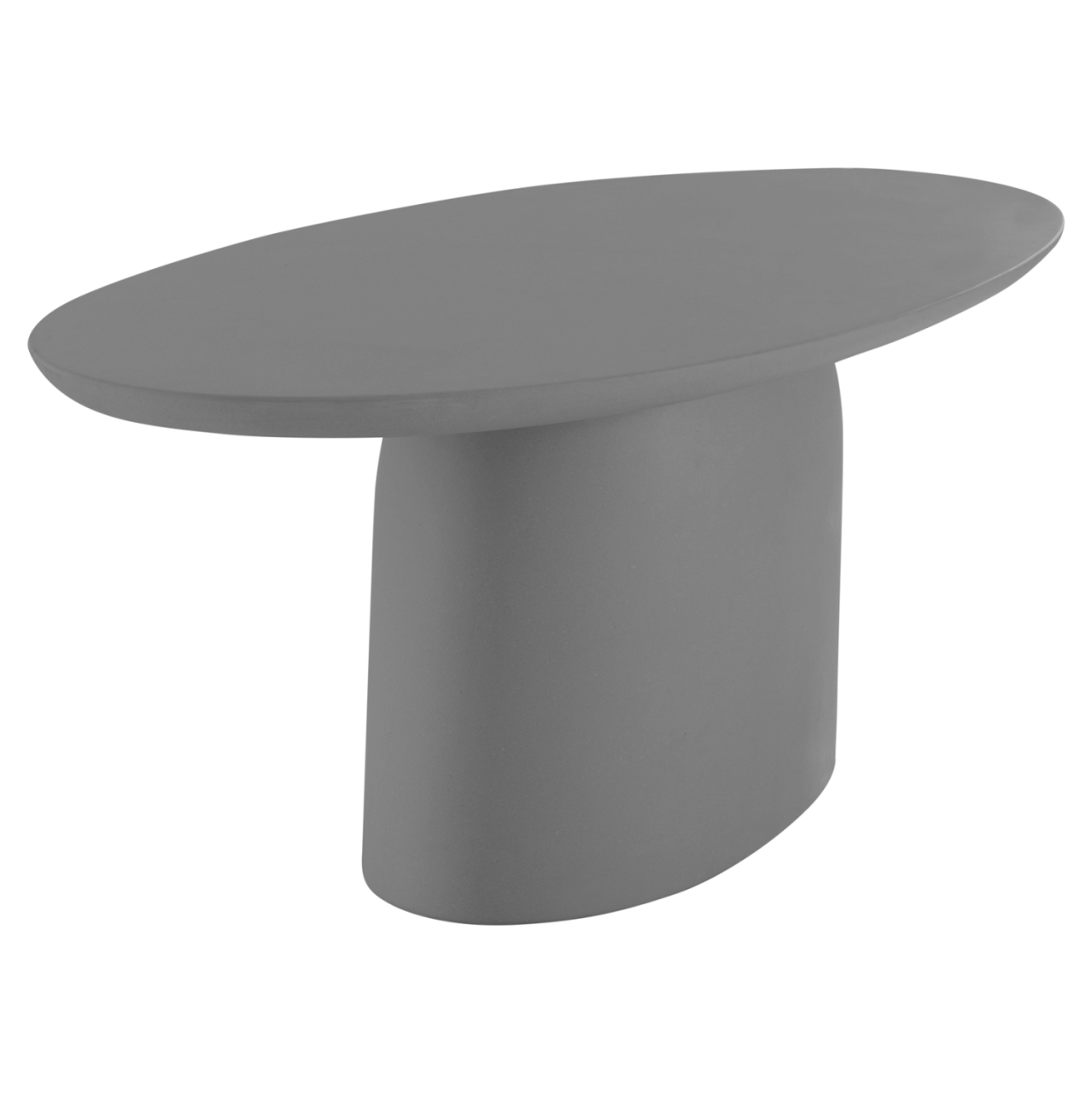 OVAL DINING TABLE BRECCAN HM6577.01 GREY FIBER CEMENT 240x100x75Hcm. [5]
