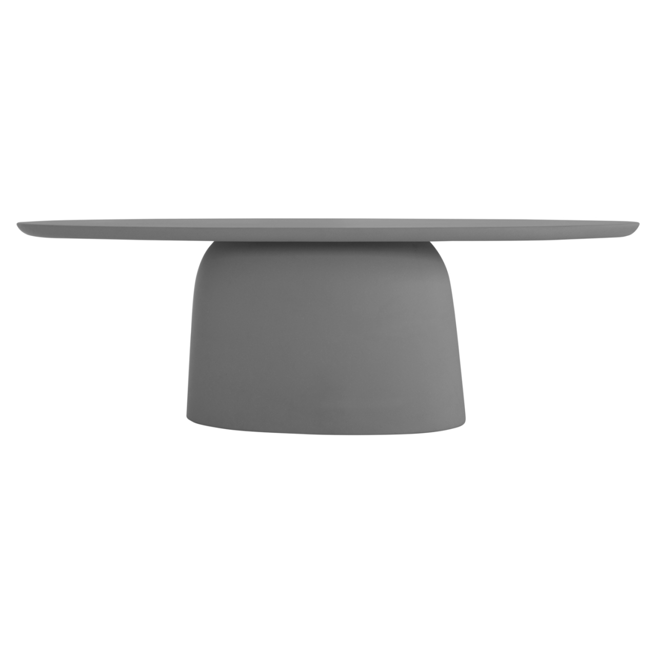OVAL DINING TABLE BRECCAN HM6577.01 GREY FIBER CEMENT 240x100x75Hcm. [3]