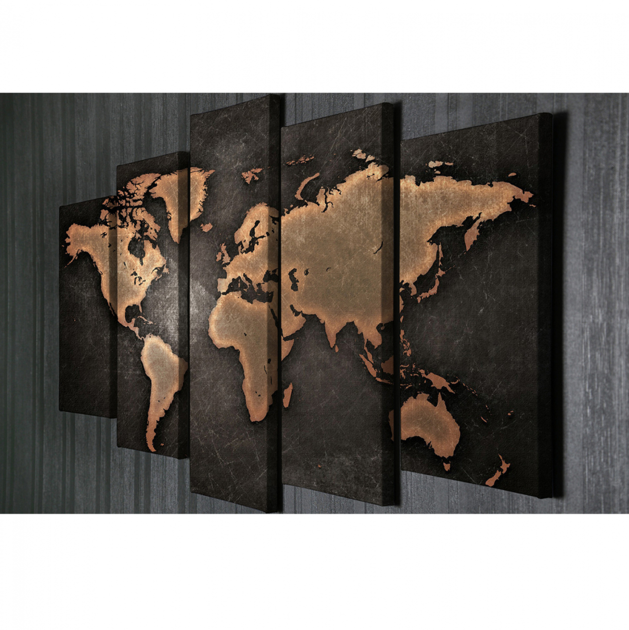 PAINTING 5 PCS ON CANVAS HM7331 105X3X70 cm. [3]