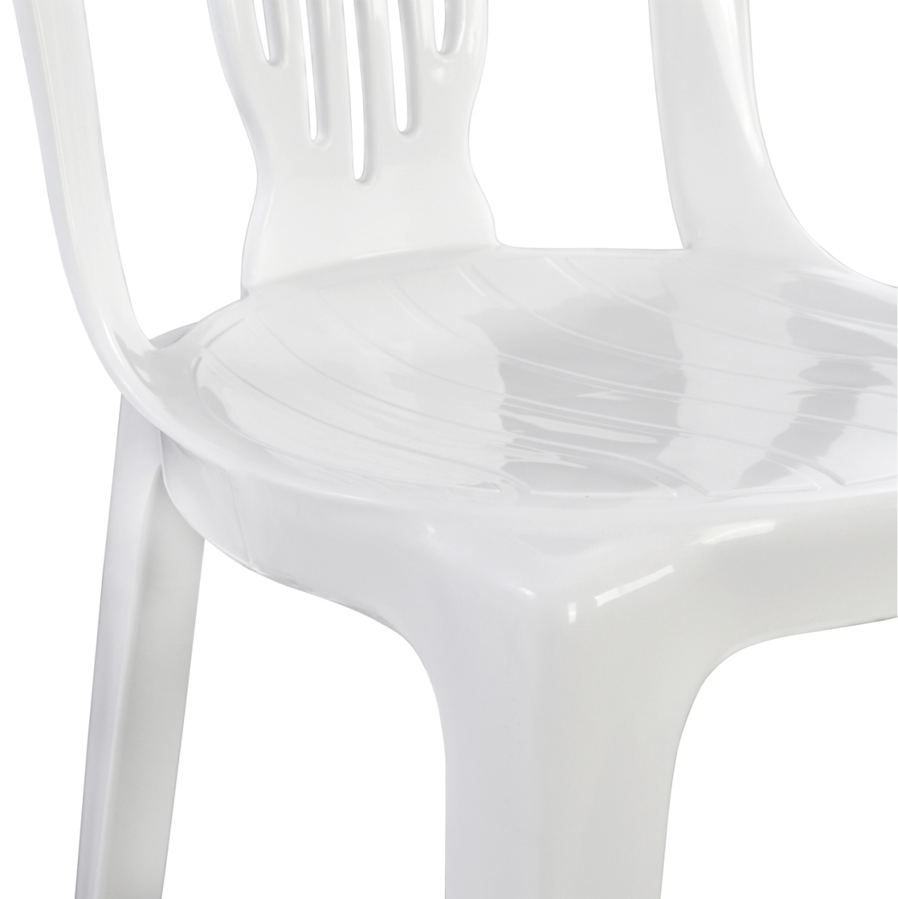Pastic chair Vienna White 303002010 44x50x87 cm [8]