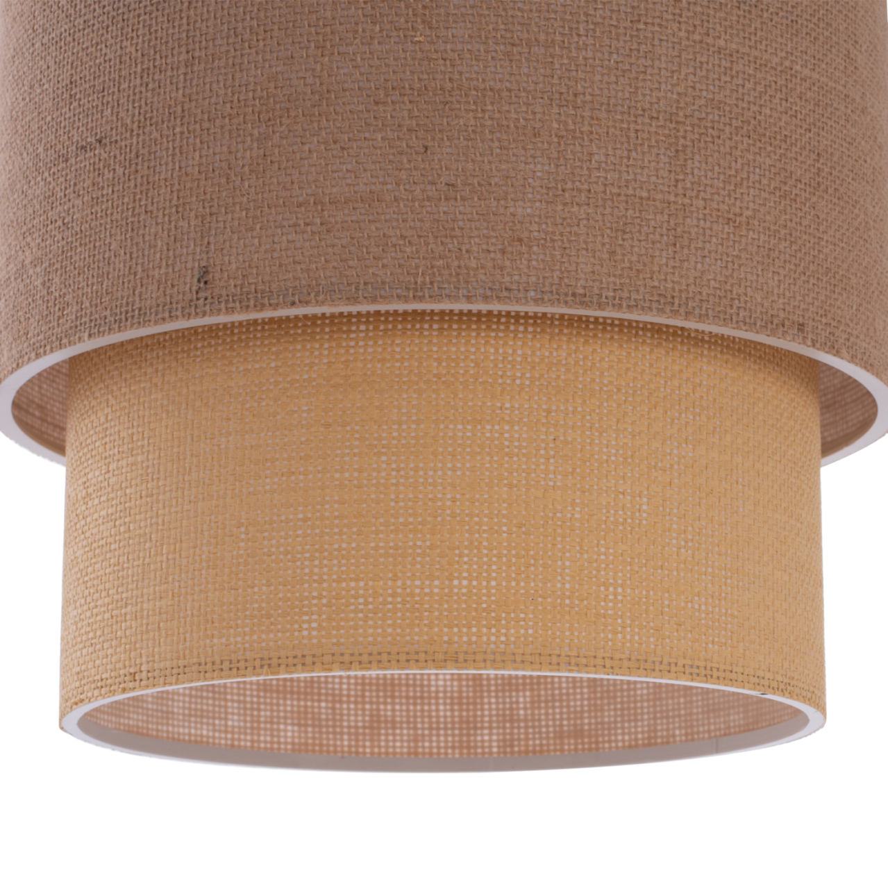 PENDANT CEILING LAMP HM7627.01 TWO-LAYER FABRIC DRUM, POLYETHYLENE FRAME [5]