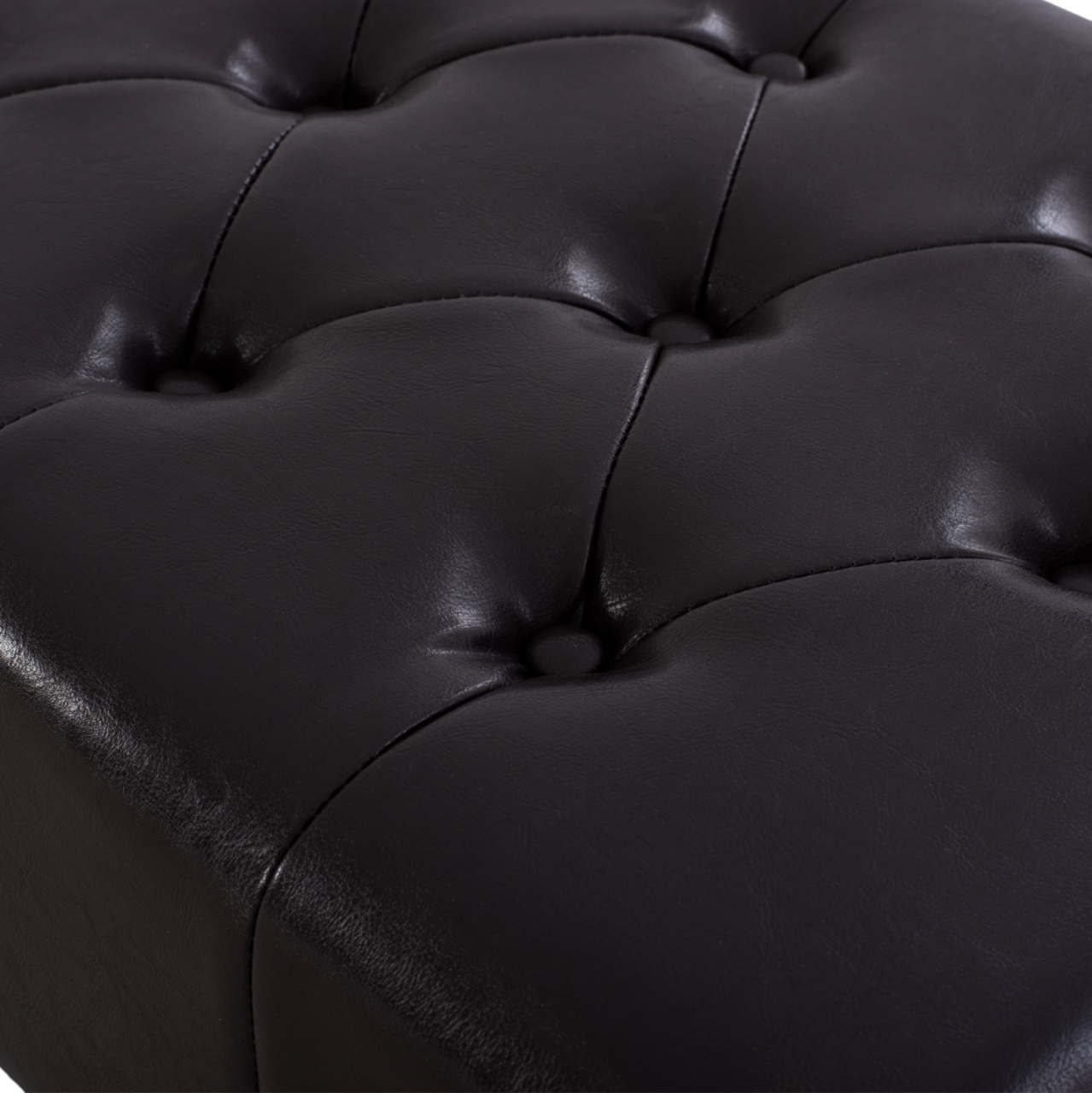 Piano Stool T.Chesterfield EMMA HM226.01 PU dark brown 80x44x39Hcm [5]