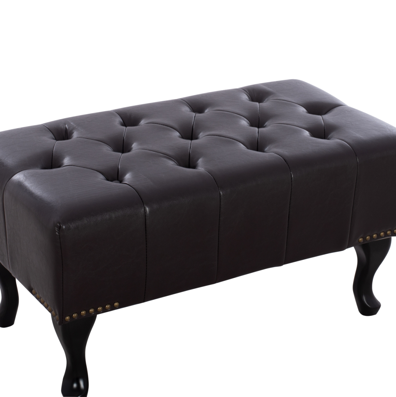 Piano Stool T.Chesterfield EMMA HM226.01 PU dark brown 80x44x39Hcm [4]