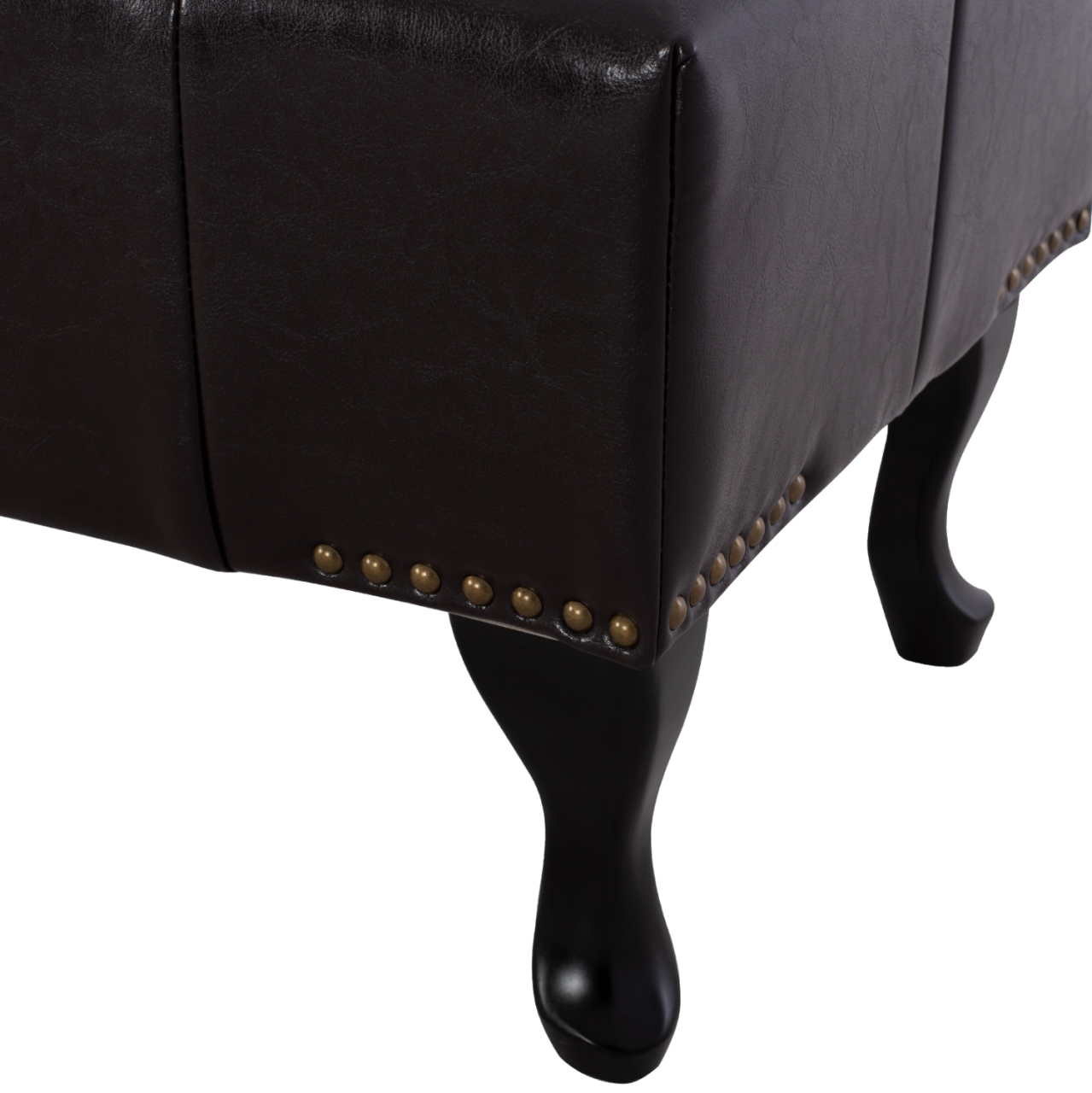 Piano Stool T.Chesterfield EMMA HM226.01 PU dark brown 80x44x39Hcm [6]