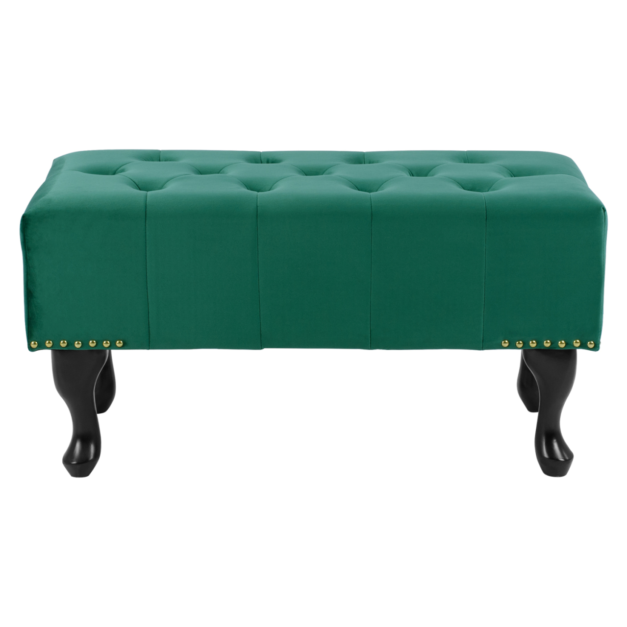 PIANO STOOL T.CHESTERFIELD EMMA HM226.03 CYPRESS GREEN VELVET-BLACK LEGS 80x45x40Hcm. [3]