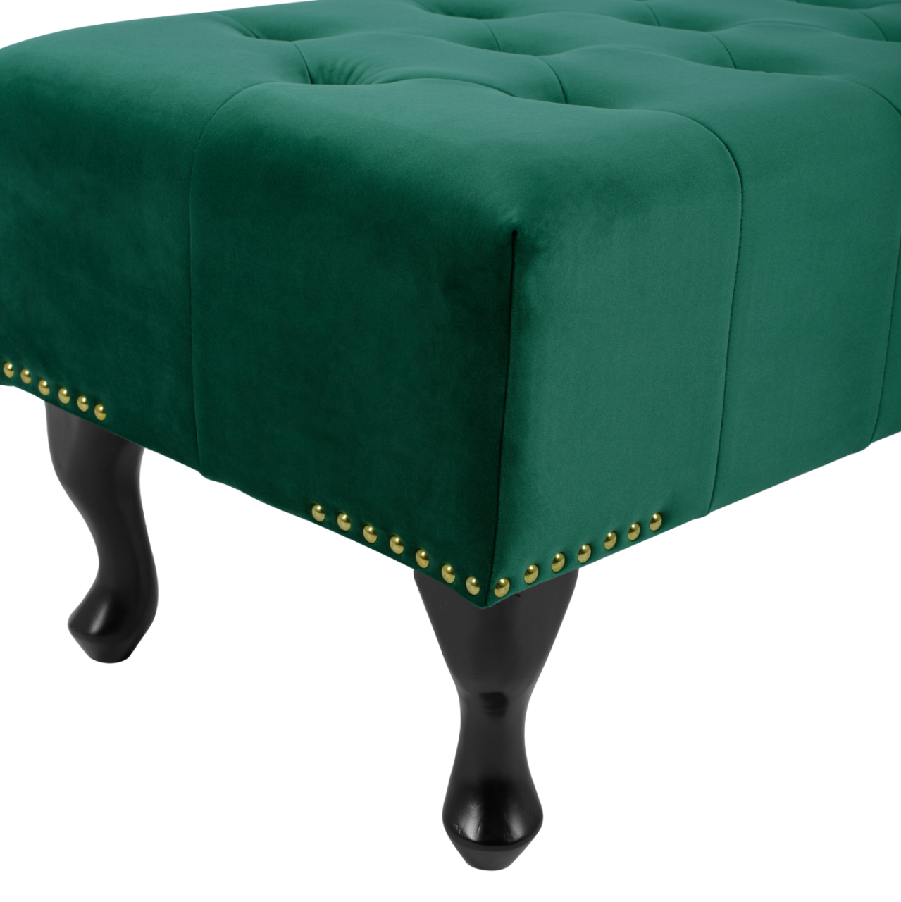 PIANO STOOL T.CHESTERFIELD EMMA HM226.03 CYPRESS GREEN VELVET-BLACK LEGS 80x45x40Hcm. [5]