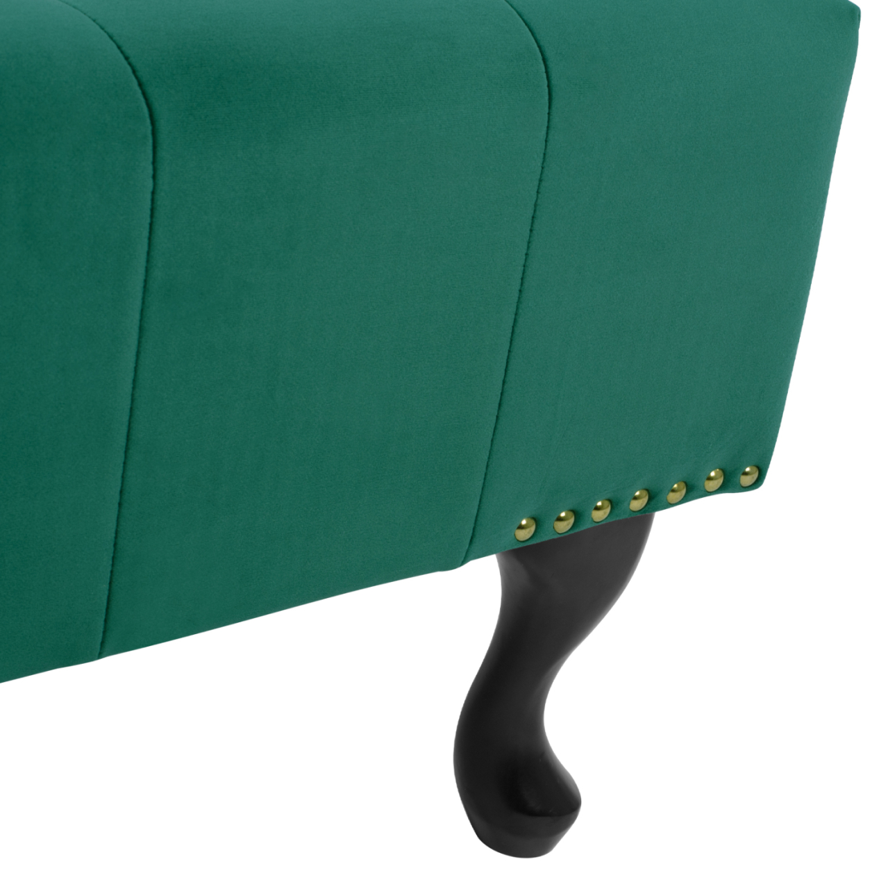 PIANO STOOL T.CHESTERFIELD EMMA HM226.03 CYPRESS GREEN VELVET-BLACK LEGS 80x45x40Hcm. [6]