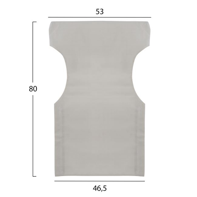 Pillow cream color 2x1 for director's armchair HM5272.60 46.5χ53χ80 [2]