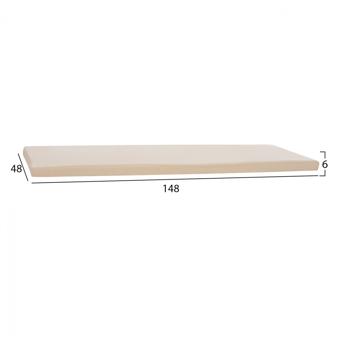 Pillow for bence Polyester Chios Beige HM11242.01P 149x48x5 [2]