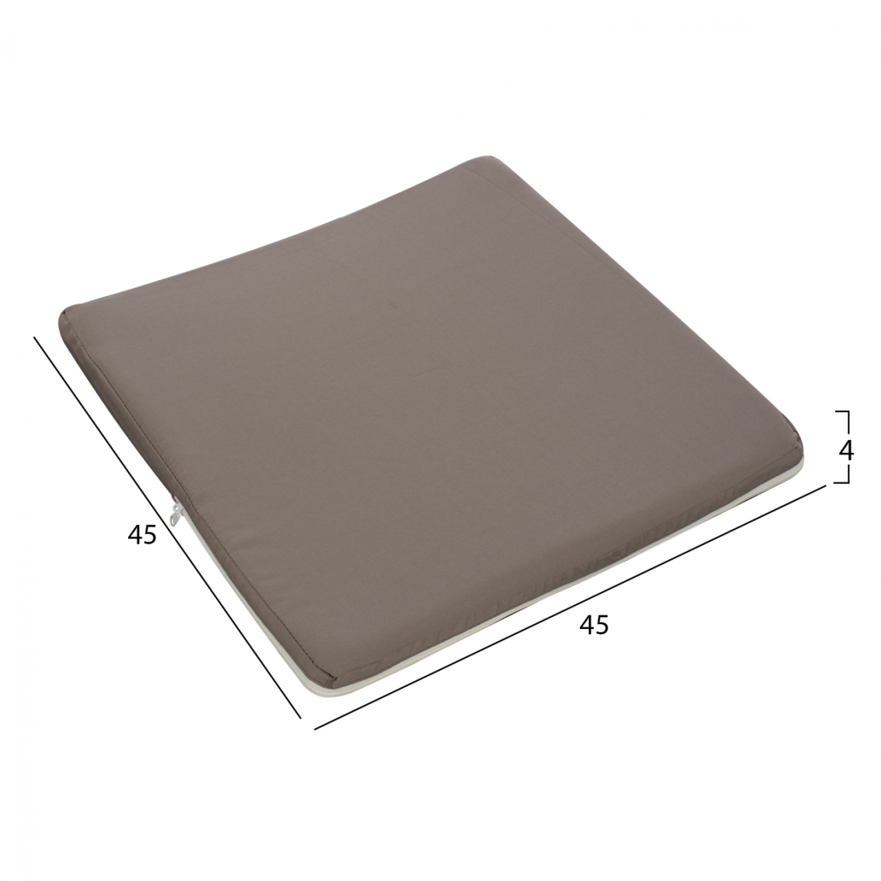 Pillow for chair Polyester Chios Grey HM11240.10P 45x45x3cm [2]