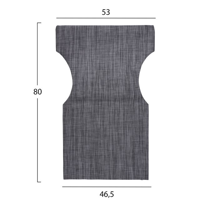 Pillow grey color 2x1 for director's armchair HM5272.10 46.5χ53χ80 [2]