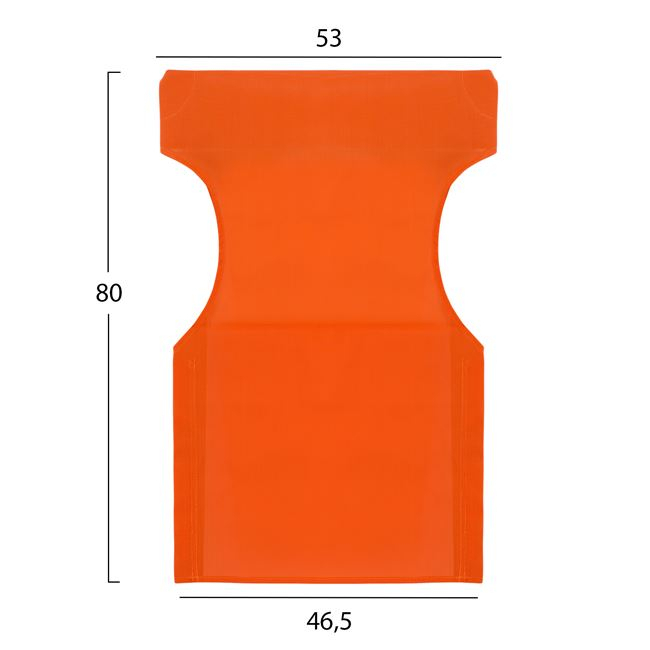 Pillow orange color 2x1 for director's armchair HM5272.02 46.5χ53χ80 [2]