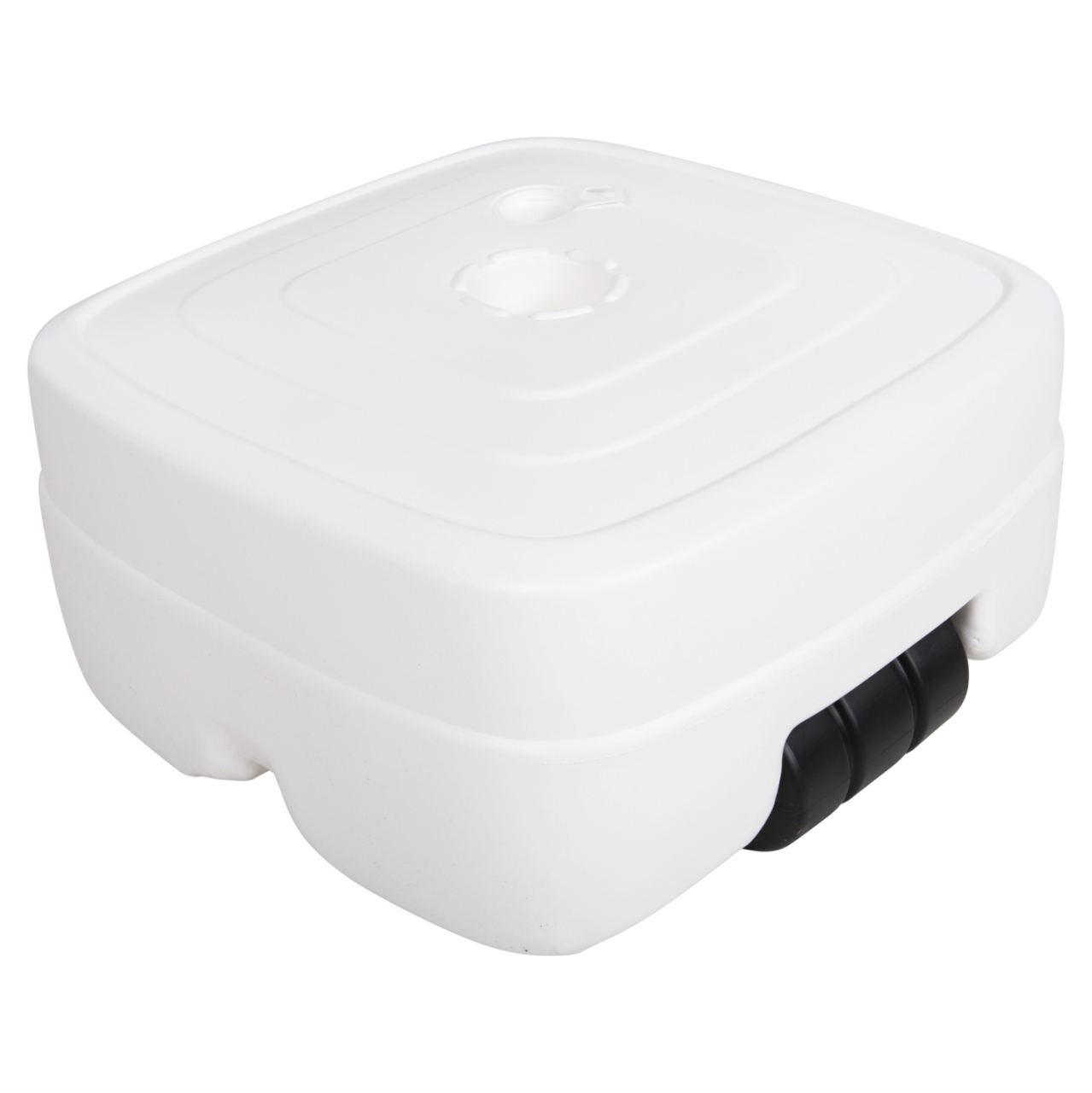 PLASTIC UMBRELLA BASE WITH WHEEL SOLBAS HM6113.01 WHITE COLOR-FOR POLE 33/50mm 46,5x23,5Hcm. [3]