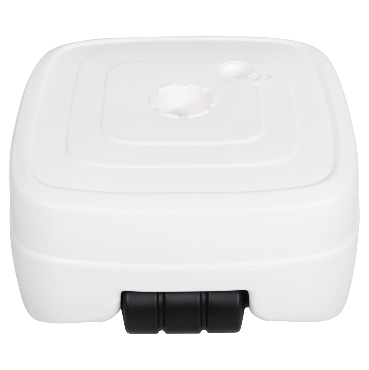 PLASTIC UMBRELLA BASE WITH WHEEL SOLBAS HM6113.01 WHITE COLOR-FOR POLE 33/50mm 46,5x23,5Hcm. [4]
