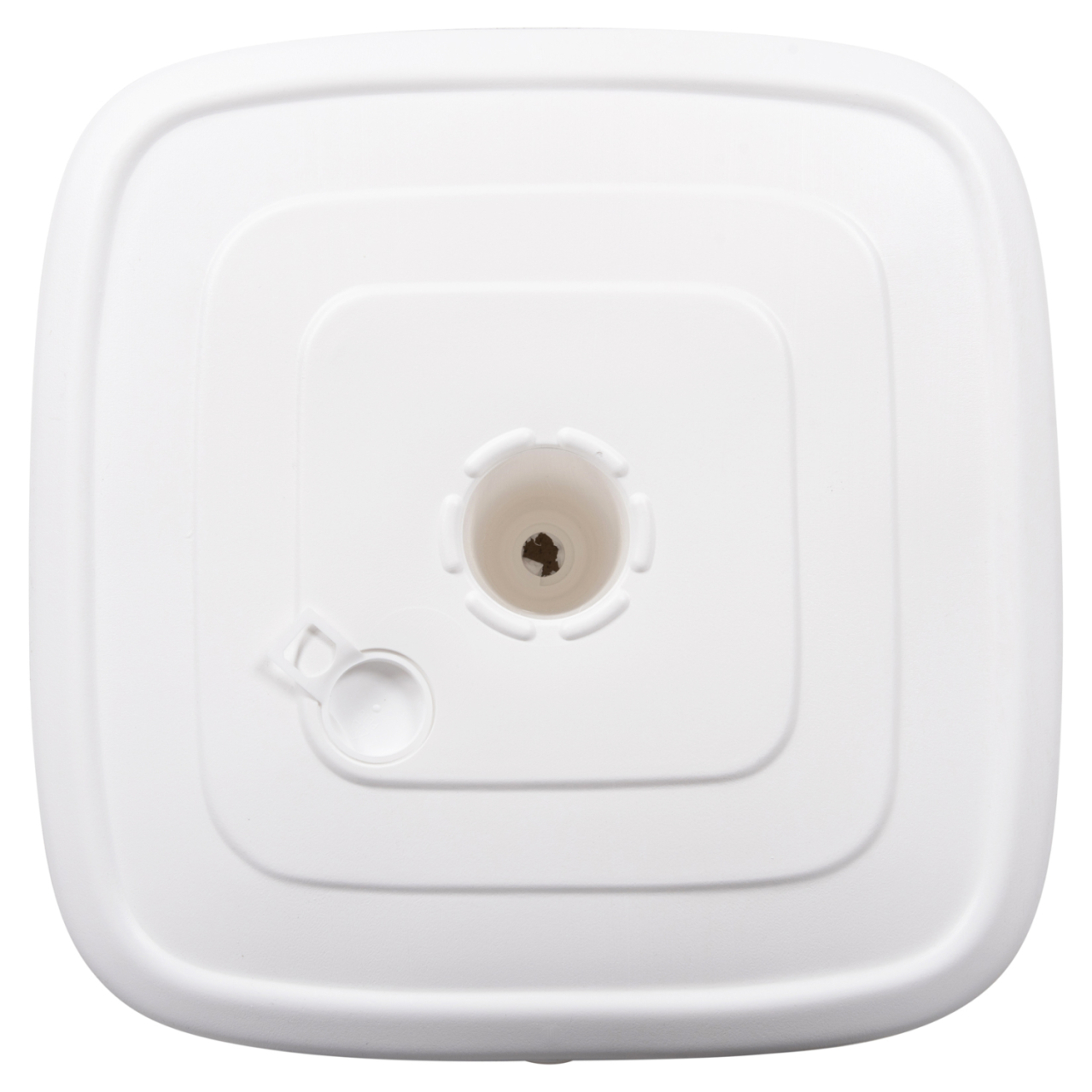 PLASTIC UMBRELLA BASE WITH WHEEL SOLBAS HM6113.01 WHITE COLOR-FOR POLE 33/50mm 46,5x23,5Hcm. [5]