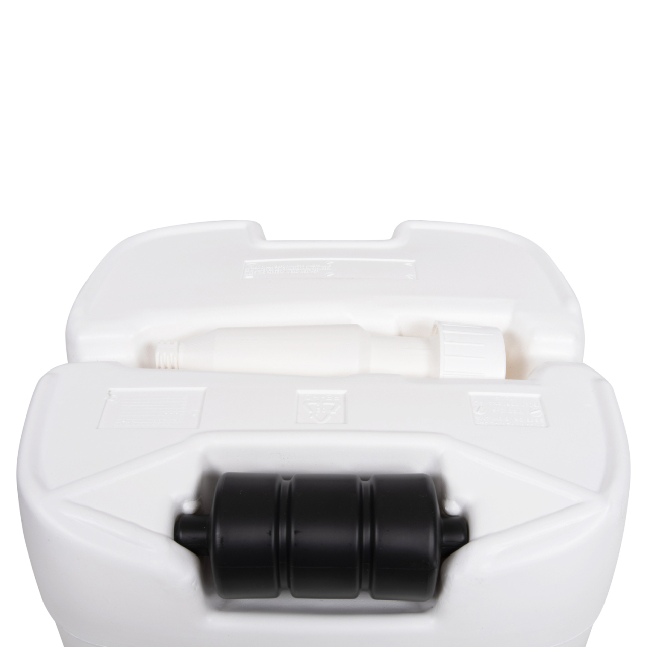 PLASTIC UMBRELLA BASE WITH WHEEL SOLBAS HM6113.01 WHITE COLOR-FOR POLE 33/50mm 46,5x23,5Hcm. [10]
