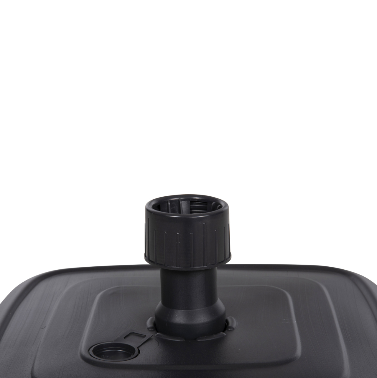PLASTIC UMBRELLA BASE WITH WHEEL SOLBAS HM6113.02 ANTHRACITE COLOR-FOR POLE 33/50mm 46,5x23,5Hcm. [9]