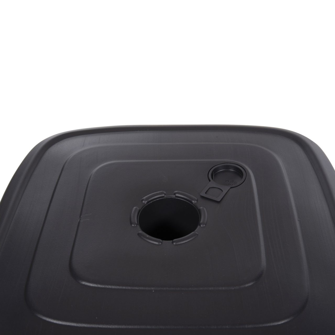 PLASTIC UMBRELLA BASE WITH WHEEL SOLBAS HM6113.02 ANTHRACITE COLOR-FOR POLE 33/50mm 46,5x23,5Hcm. [6]