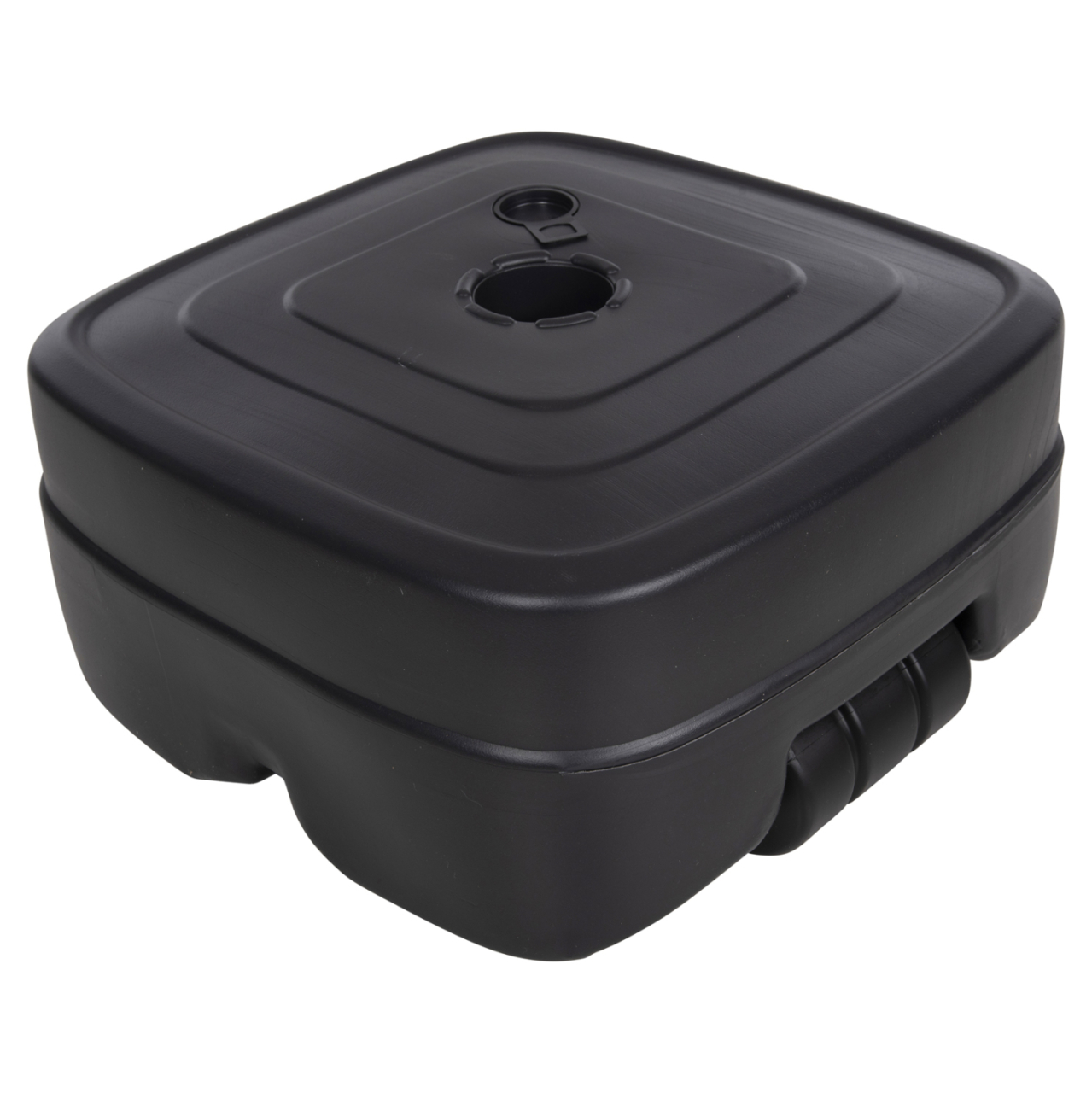 PLASTIC UMBRELLA BASE WITH WHEEL SOLBAS HM6113.02 ANTHRACITE COLOR-FOR POLE 33/50mm 46,5x23,5Hcm. [3]