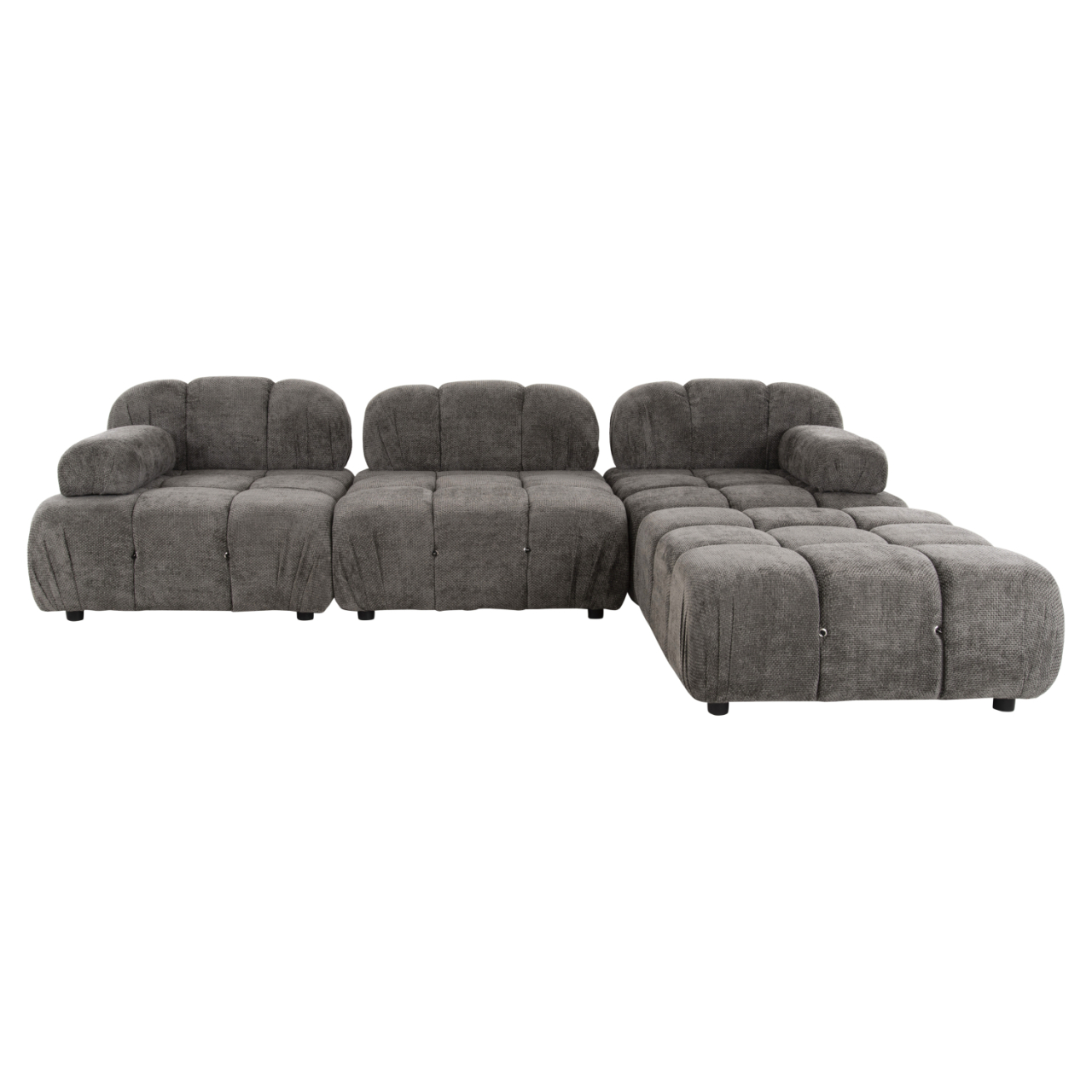 POLYMORPHIC SOFA SHIFTER HM6073.02 TEXTURED FABRIC IN GREY COLOR 290x196x76Hcm. [3]