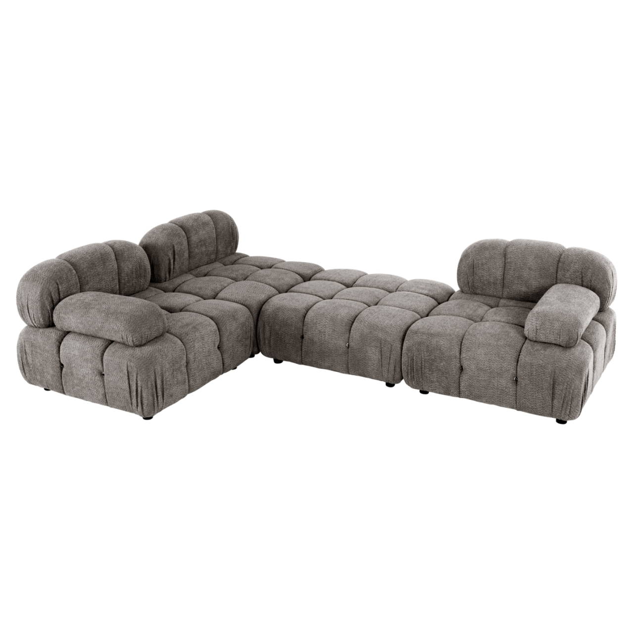 POLYMORPHIC SOFA SHIFTER HM6073.02 TEXTURED FABRIC IN GREY COLOR 290x196x76Hcm. [5]