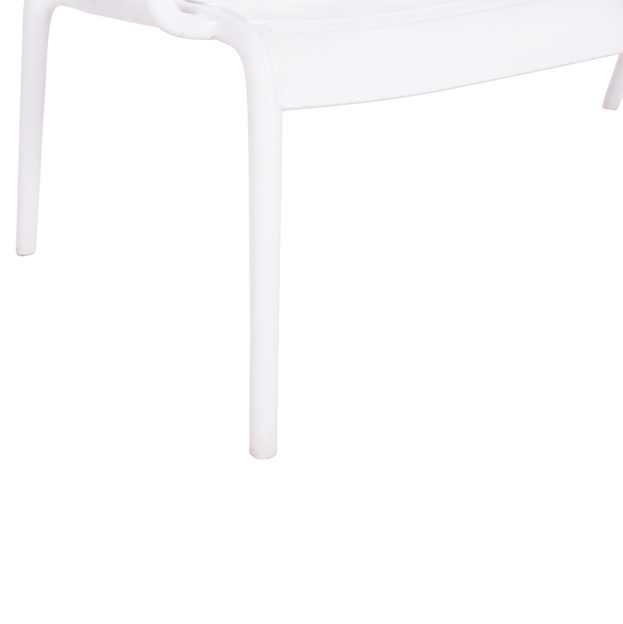 POLYPROPYLENE 2-SEATER BENCH KORVER HM6332.01 WHITE 113x65x76Hcm. [10]