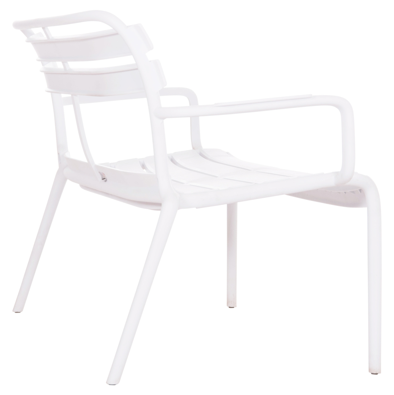 POLYPROPYLENE 2-SEATER BENCH KORVER HM6332.01 WHITE 113x65x76Hcm. [5]