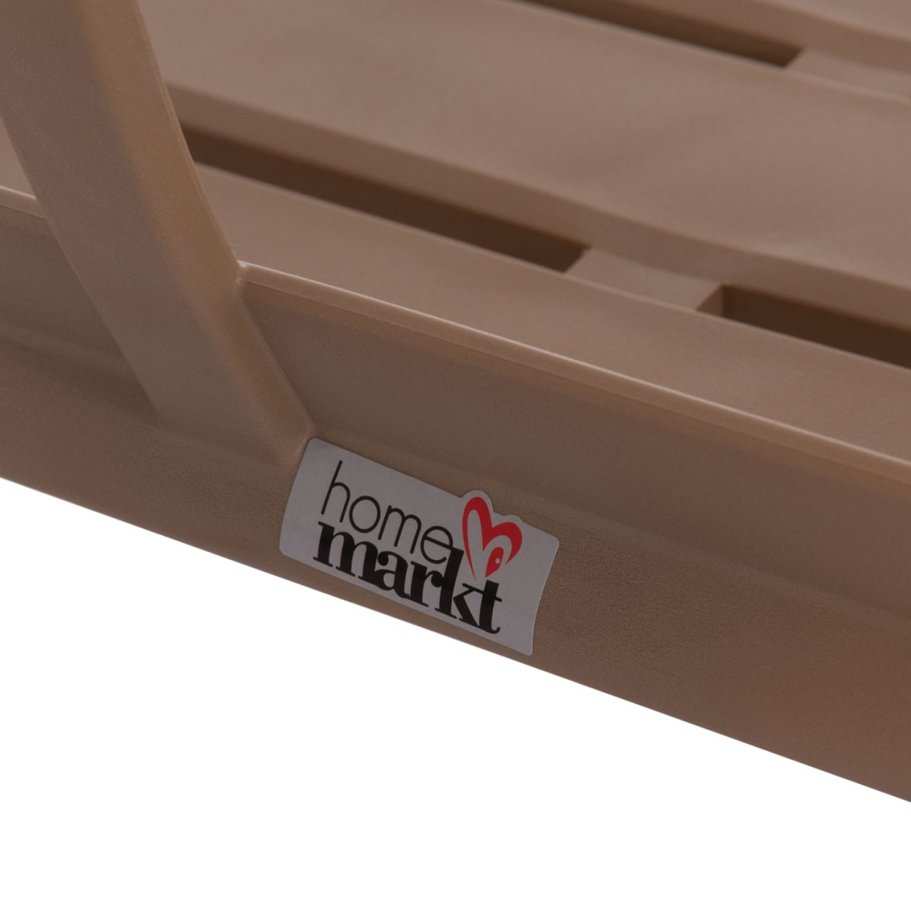POLYPROPYLENE 2-SEATER BENCH KORVER HM6332.04 CAPPUCCINO 113x65x76Hcm. [10]