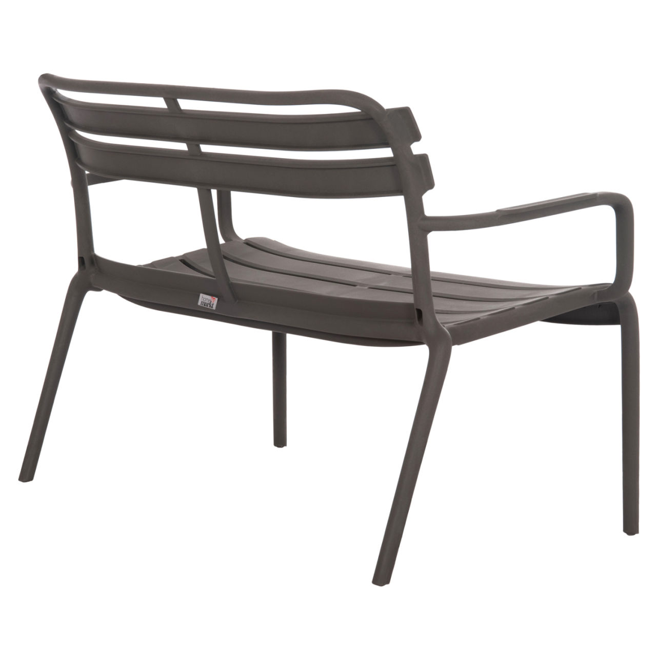 POLYPROPYLENE 2-SEATER BENCH KORVER HM6332.05 DARK OLIVE GREEN 113x65x76Hcm. [5]