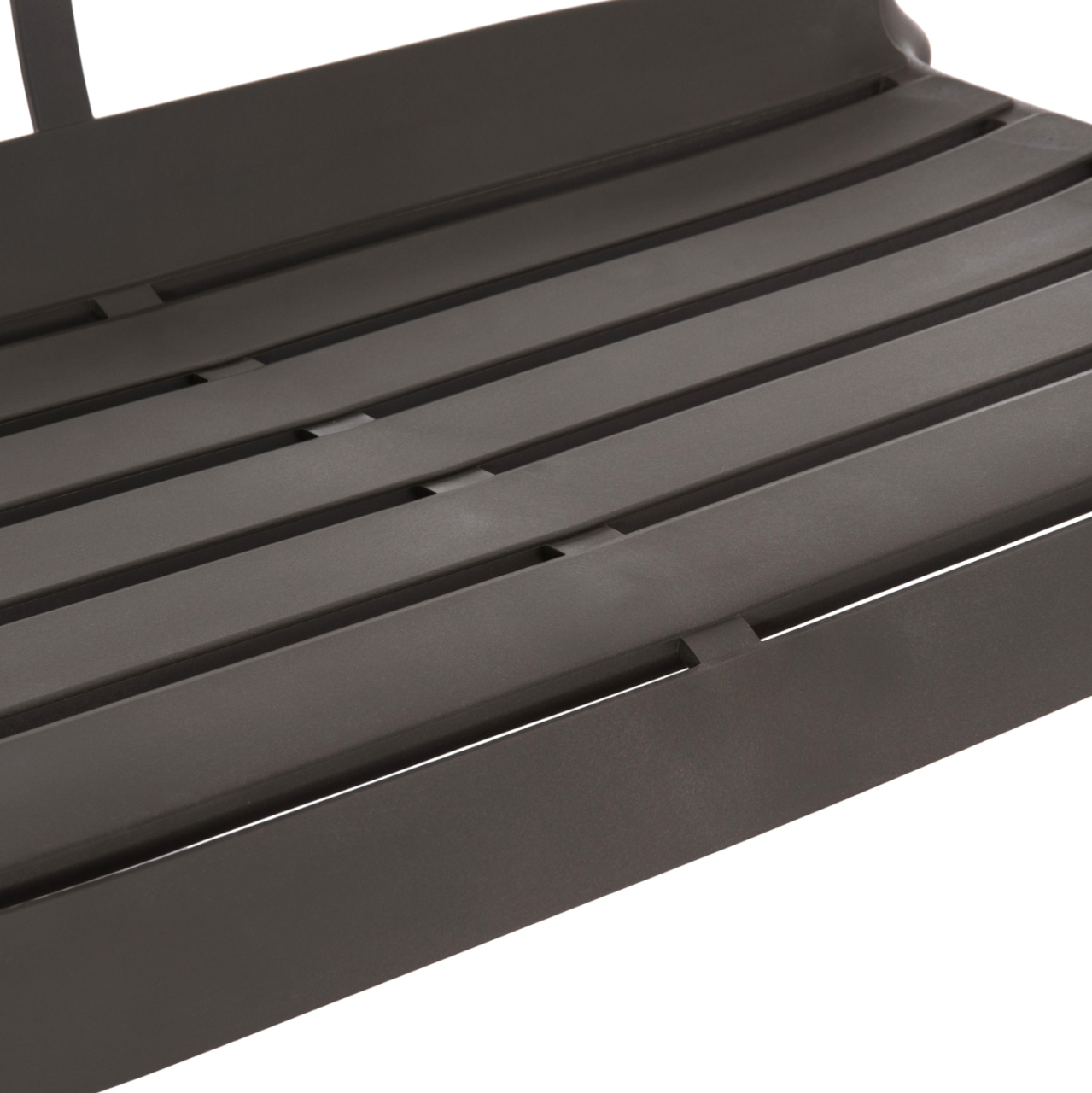 POLYPROPYLENE 2-SEATER BENCH KORVER HM6332.05 DARK OLIVE GREEN 113x65x76Hcm. [8]