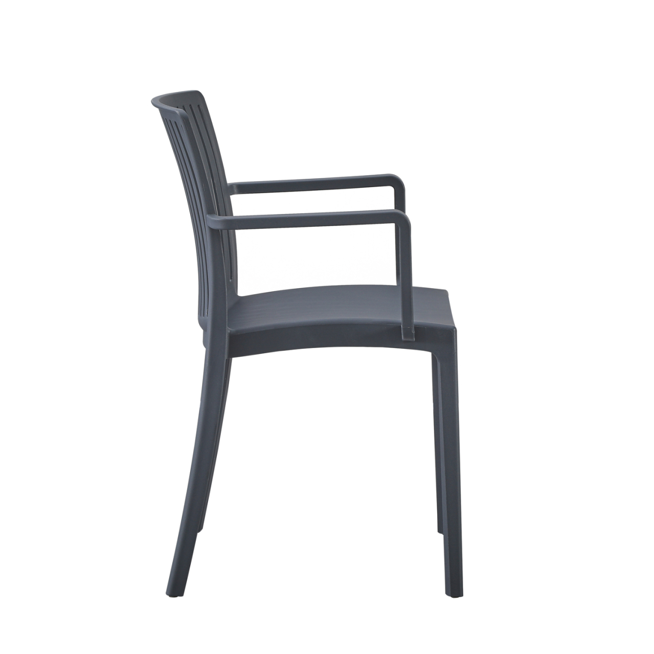 POLYPROPYLENE ARMCHAIR IDA HM6127.03 GREY 53x50x82Hcm. [4]
