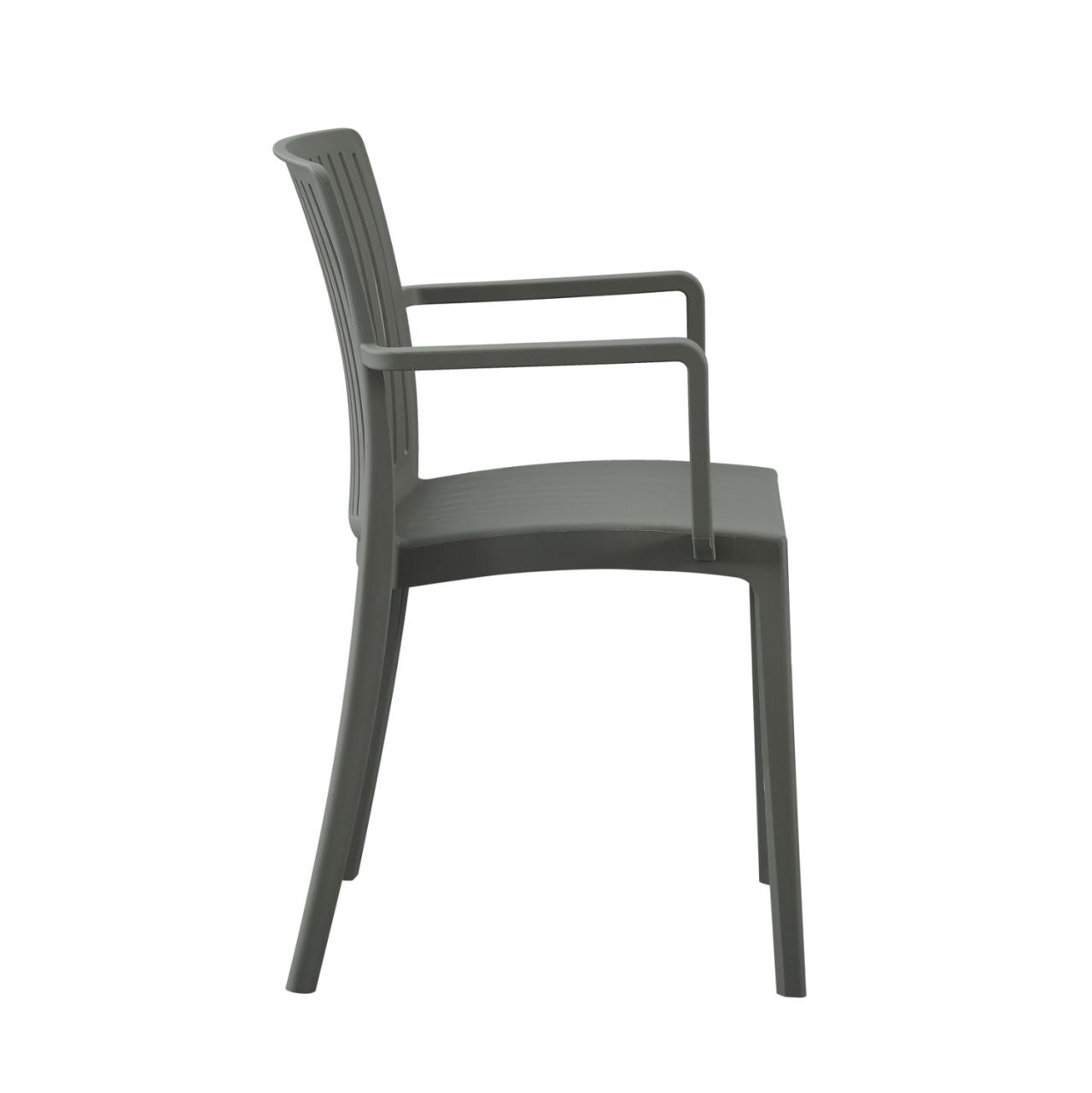 POLYPROPYLENE ARMCHAIR IDA HM6127.04 DARK OLIVE 53x50x82Hcm. [5]