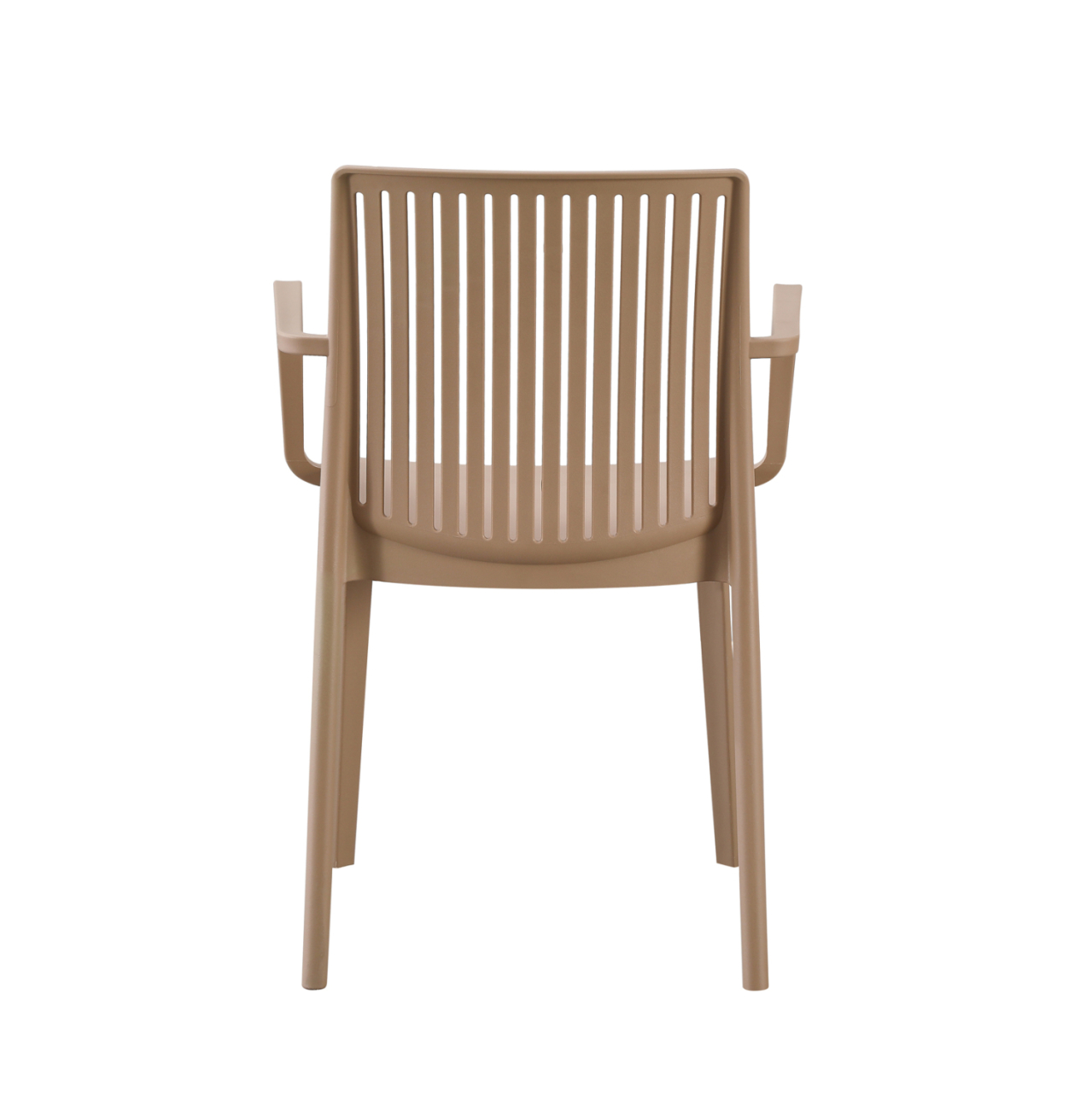 POLYPROPYLENE ARMCHAIR IDA HM6127.05 CAPPUCCINO 53x50x82Hcm. [5]