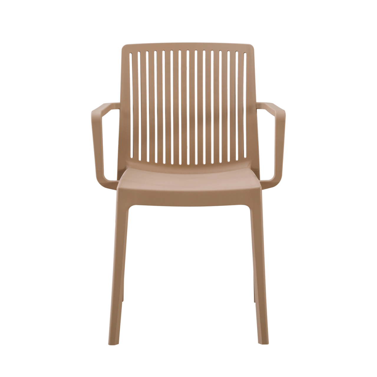 POLYPROPYLENE ARMCHAIR IDA HM6127.05 CAPPUCCINO 53x50x82Hcm. [3]