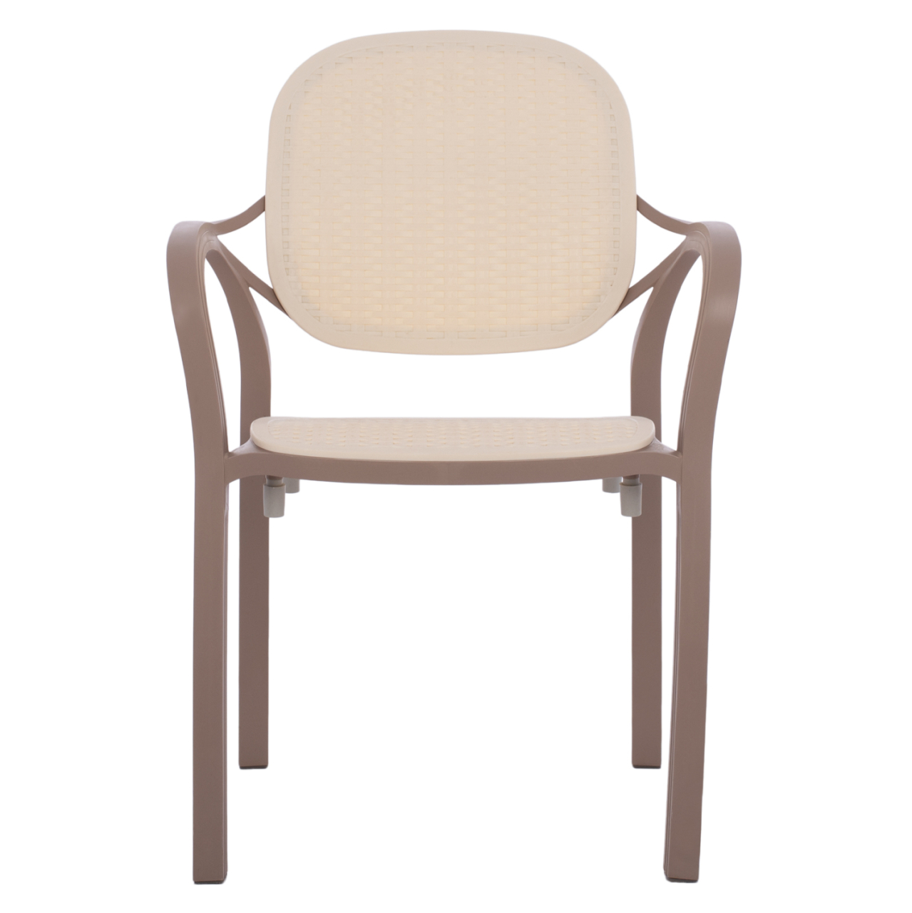 POLYPROPYLENE ARMCHAIR KHEM HM5820.02 CAPPUCCINO-BEIGE 57x57x83Hcm. [3]