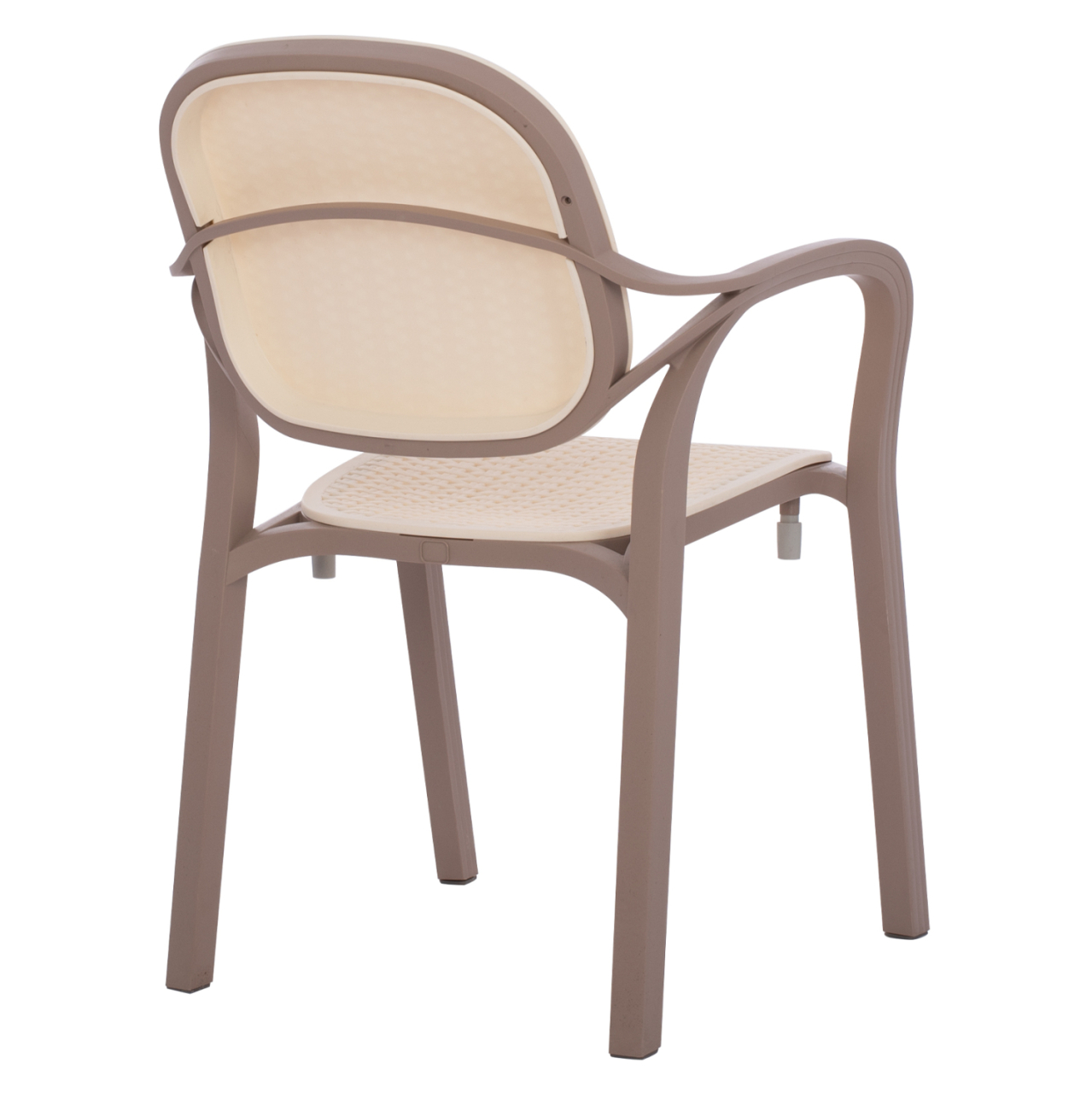 POLYPROPYLENE ARMCHAIR KHEM HM5820.02 CAPPUCCINO-BEIGE 57x57x83Hcm. [5]