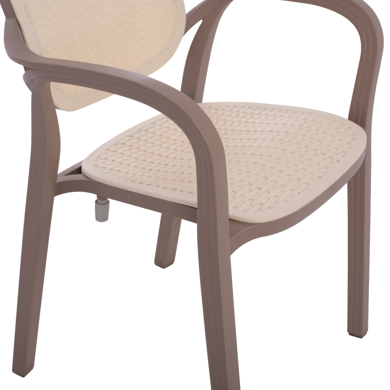 POLYPROPYLENE ARMCHAIR KHEM HM5820.02 CAPPUCCINO-BEIGE 57x57x83Hcm. [10]
