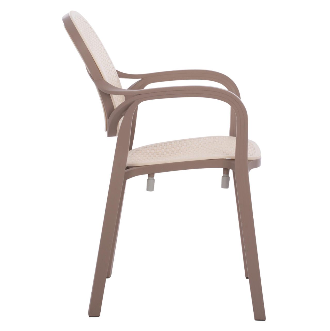 POLYPROPYLENE ARMCHAIR KHEM HM5820.02 CAPPUCCINO-BEIGE 57x57x83Hcm. [4]