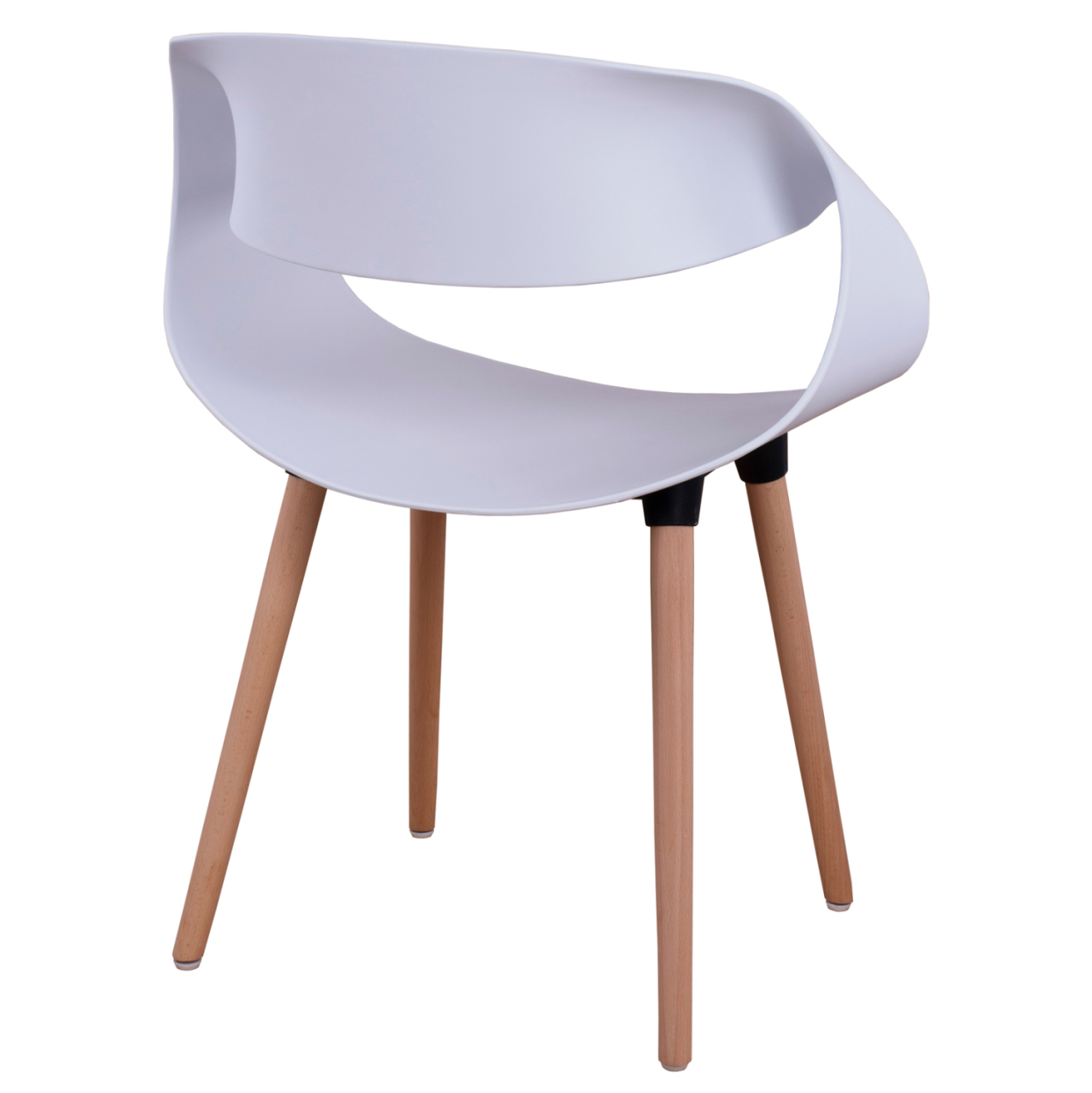 Polypropylene Armchair Maggie HM8600.01 in white color 59x53x80 cm [5]