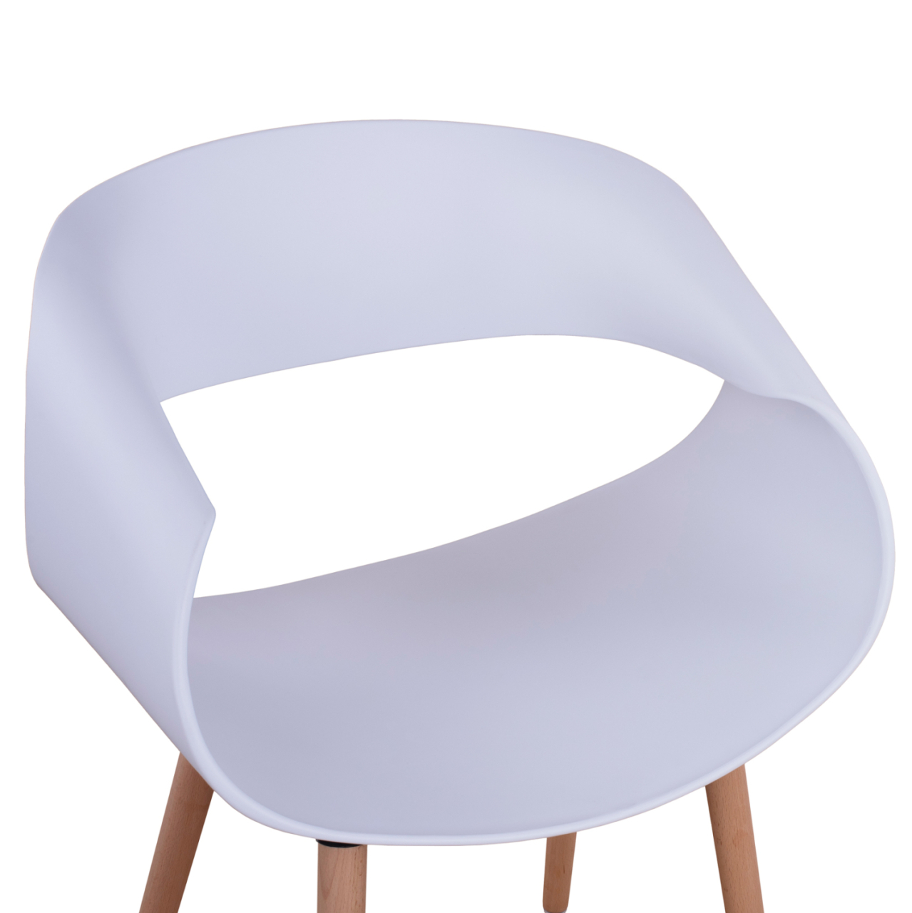 Polypropylene Armchair Maggie HM8600.01 in white color 59x53x80 cm [8]
