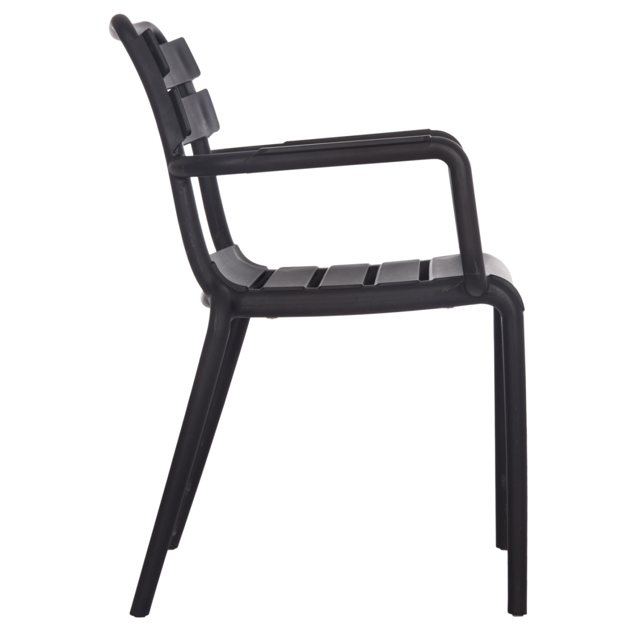 POLYPROPYLENE ARMCHAIR PHILLY HM6123.02 BLACK 58.5x49x83.5Hcm. [4]