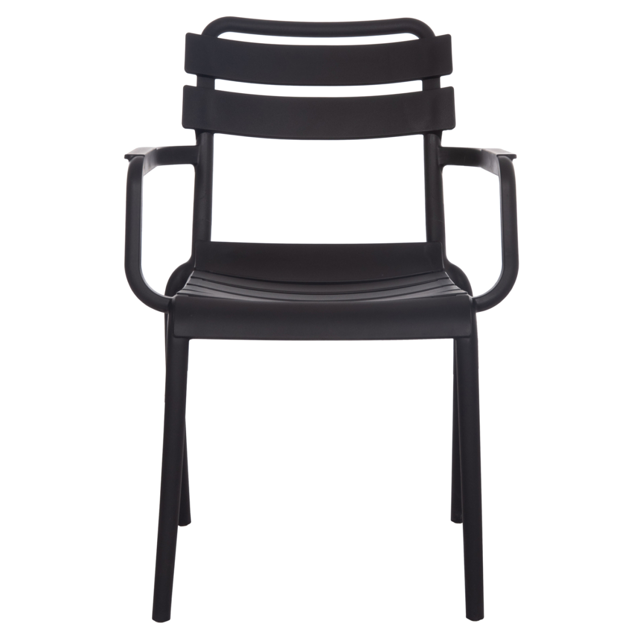 POLYPROPYLENE ARMCHAIR PHILLY HM6123.02 BLACK 58.5x49x83.5Hcm. [3]