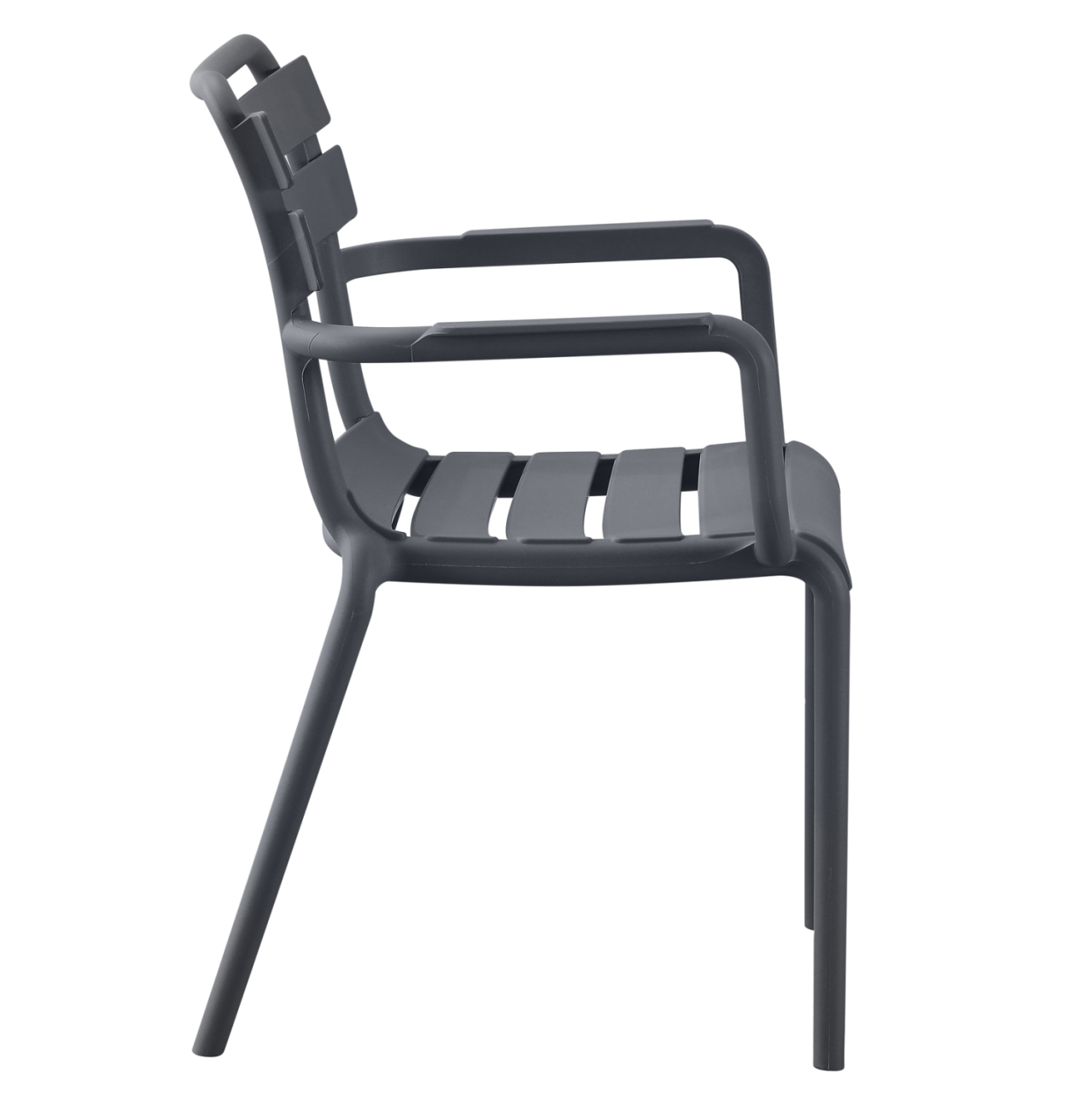 POLYPROPYLENE ARMCHAIR PHILLY HM6123.03 GREY 58.5x49x83.5Hcm. [4]