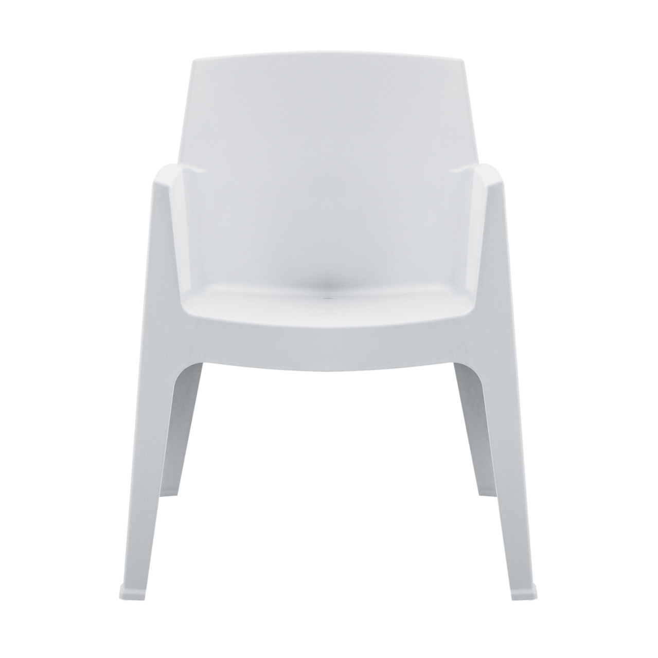 POLYPROPYLENE ARMCHAIR SLEEK HM6370.01 WHITE 68x63x82.5Hcm. [3]