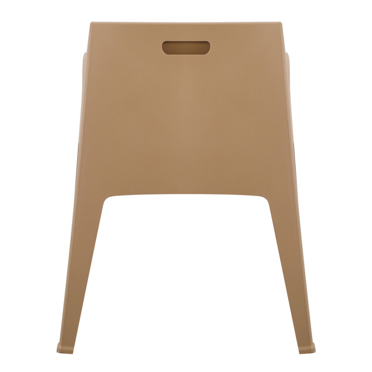 POLYPROPYLENE ARMCHAIR SLEEK HM6370.03 CAPPUCCINO 68x63x82.5Hcm. [5]