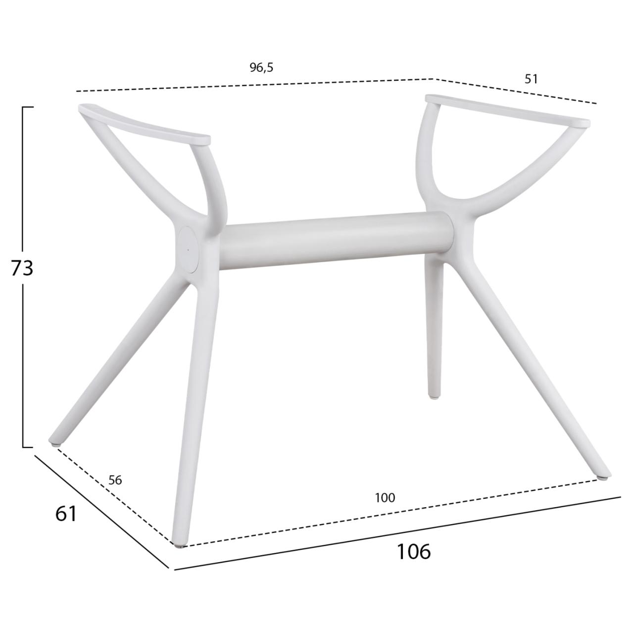 Polypropylene Base White HM463.02 for Surface 120x80 [2]