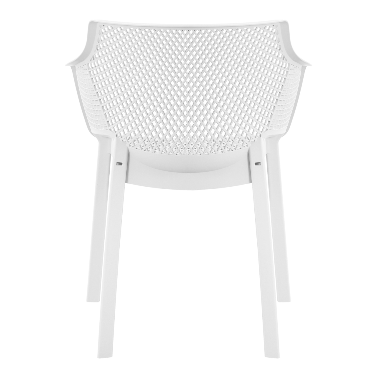 POLYPROPYLENE DINING ARMCHAIR PEGGY HM6368.01 WHITE 60x55x79Hcm. [5]