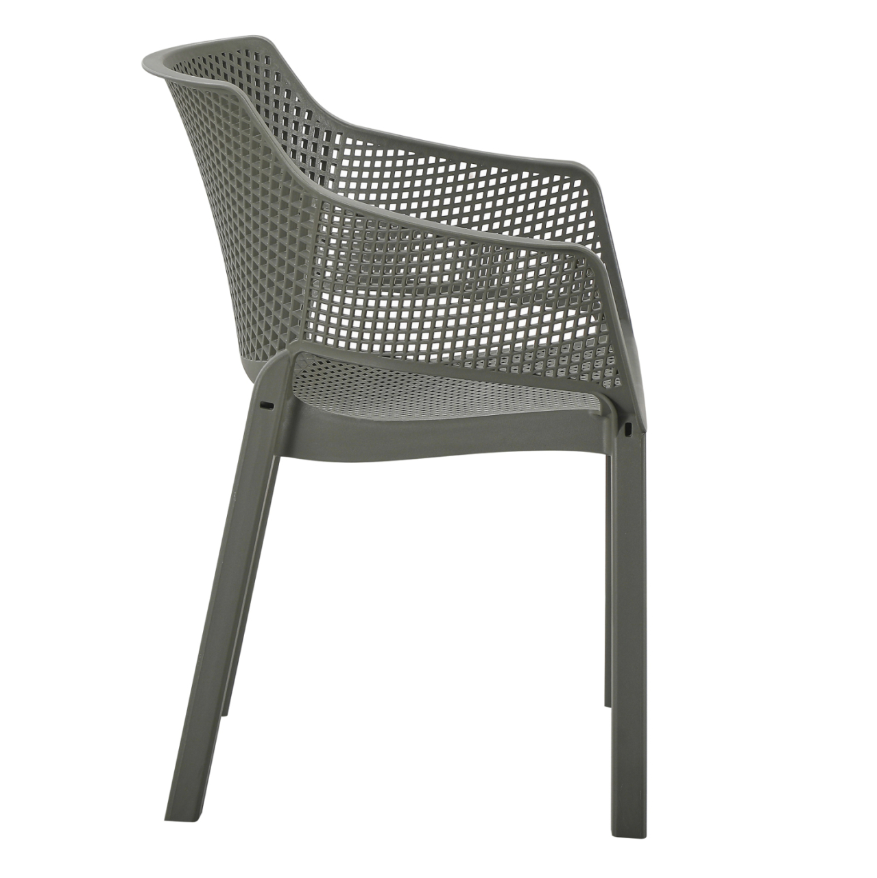 POLYPROPYLENE DINING ARMCHAIR PEGGY HM6368.05 DARK OLIVE GREEN 60x55x79Hcm. [4]